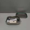 Blockhtte Stainless Steel Lunch Box for Adults I 47oz I Bento Box 3 Compartments with free Sealing, Leak-Proof Container, Metal Lunchbox for Travel, Work, Eco-Friendly Meal Storage Solution