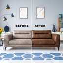 STARTSO WORLD Leather Restoration Kit | Includes Leather Recoloring Balm, Leather Cleaner, Protection Cream| Restores & Repairs (Light Brown)