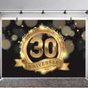 Yeele 10x6.5ft Celebrate 30Th Anniversary Photography Backdrop Birthday Wedding Anniversary Ribbon Party Banner Decoration Background Picture Couple Man Woman Portrait Shooting Studio Props Wallpaper