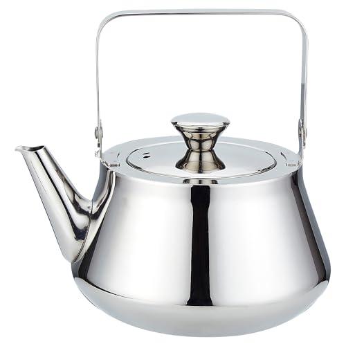 1.6 Quart stainless steel teapot with Infuser A modern, minimalist style