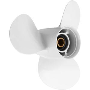 Outboard Propeller Aluminum Boat Outboard Propeller fit Yamaha Engines 25/30/40/50/55/60HP,3-1/2" Gearcase Engines 13 Spline Tooth,RH