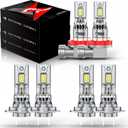 Lights for Mercedes-Benz ML350 Bulbs High Low Beam Fog Lights 2006 2007 2008 2009 2010 2011, Plug and Play, Powersports Light For Off road Use, 6Pcs