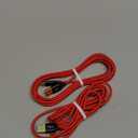 AGVEE 2 Pack 6.6ft Mini USB Cable, Braided Durable USB-A to Mini-B Charger Charging Cord for TI-84, Garmin GPS, Go-Pro Hero 4 3 2 HD, PS3 Controller, Canon Camera, Blue Yeti Microphone, Red