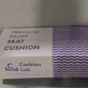 C CUSHION LAB Patented Pressure Relief Seat Cushion for Long Sitting Hours on Office/Home Chair, Car, Wheelchair - Extra-Dense Memory Foam for Hip, Tailbone, Coccyx, Sciatica - Light Grey (Gray)