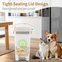 Small Bathroom Trash Can with Lid and 3 Rolls Trash Bags, Step Pedal Wastebasket Plastic Garbage Can with Pop-Up Lid 2.6 Gallon Bin for Kitchen, Bedroom, Office, Dorm, Laundry, Toilet, Rv, White