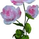 Giant Artificial Flower 3PCS 3D Realistic Waterproof Fake Flowers Durable Easy Maintenance Perfect for Home Garden Weddings Events Christmas Graduation Party Decorations (3PCS-Roses-Pink)