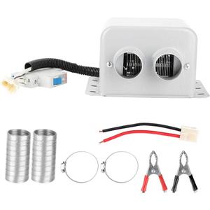 Car Electric Heater,800W 2 Hole Car Electric Heater Winter Heating Warmer Window Defroster Demister Windshield Defogger(12V)