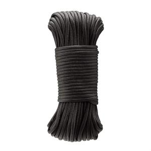 Amazon Basics 550 Type III Paracord, 7-Strand Core, Versatile Utility Rope for Camping, High Strength - 5/32 Inch x 100 Foot (4mm x 30m), Black