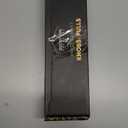 QOGRISUN 2-Pack Solid Brass Cabinet Pulls, Grooved Gold Bar Handles, 5-Inch Hole Center for Kitchen Drawer Dresser Cupboard, 6.5-Inch Total Length, Brushed Brass Finish  Eleganza