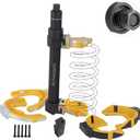 Spring Compressor Tool Macpherson Interchangeable Fork Strut Coil Extractor Tool Set with Safety Guard (Overload Protection Device) and Carrying Case Allow The Use of Impact Wrenches
