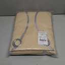 NICETOWN Room Darkening Curtains for Bedroom, Noise Reducing Thermal Insulated Wave Line Foil Print Design Blackout Curtains for Patio Sliding Glass Door (2 Panels, 52 x 84 Inch, Biscotti Beige)