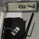 3 Side Solar Address Plaque, Lighted House Numbers for Outside, Waterproof RGBW Color Changing Remote Control, Led Illuminated Solar Address Sign with Stakes for Garden Street Home Yard