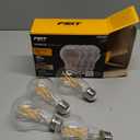 Feit Electric A19 LED Light Bulbs, 60W Equivalent, 810 Lumens, 3000K Bright White, High CRI 90+, Dimmable, Filament Style, Energy Saving, 17,000-Hour Lifetime, A1960CL930CA/FIL/4, 4-Pack