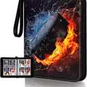 Card Binder Compatible with Ice Hockey Card, Trading Card, for MTG and Other TCG, Fits 400 Cards with 50 Removable Pages, Card Holder Collector for Standard Size Card