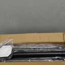 Black Long Curtain Rod Tension Shower Curtain Rods 30 to 120 inch Adjustable Spring Heavy Duty Rods for Bathroom Windows Outdoor No Drill No Slip Spliced and Telescopic Design