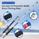 Trolling Rod Saltwater Offshore Big Game Fishing Rod Conventional Boat Rod with Roller Guides