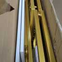 Metal Shoe Handbag Display Stand,2 Tier Retail Display Table,Gold Nesting Tables,Display Riser Shelf for Boutique, Iron and Wood, Gold