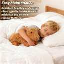 TICHA 22- Cow Christmas Highland Cow Stuffed Animal Plush Toy, Soft Fluffy Scottish Cattle Plush Pillow, Realistic Highland Cow Decor, Home Decor, Couch Pillow (Lying Pose)