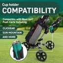 Golf Push Cart Cup Holder- Regular Size- Golf Push Cart Accessories