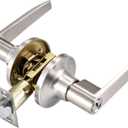 Door Handle with Entry Lever [Three Key Lock] for Office or Front Door with Finish, Classic Series