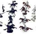 Guaishou Dragon Knight Action Figure Horse with Lance Fantasy World Ancient Soldiers Warriors Army Cavalry Party Favors Classic Soldier Toys