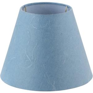 Aspen Creative 58912, Empire Uno Lamp Shade in Denim Blue, 5" Top x 9" Bottom x 7" Slant Height, Slip UNO 33mm