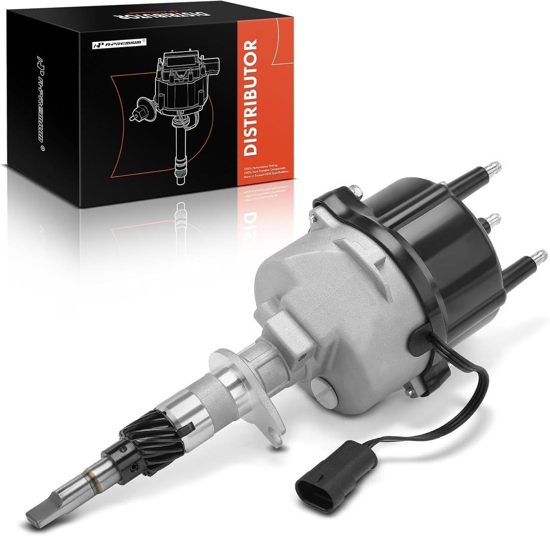 A-Premium Ignition Distributor with Cap and Rotor Compatible with Jeep Wrangler 1994-1995/1977, Cherokee 1994-1997, TJ 1997 & Dodge Dakota 1997, 2.5L