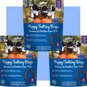N-Bone Puppy Teething Rings Pumpkin Flavor 6 Count Bag Multi Pack, Total 3 Bags, 21.6-oz (18 Rings) (EXP 12/01/27)