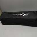 XplrKamp Padded Camping Stool, 18" 500lb Oversized Foot Rest, Black, 1