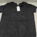 WIHOLL Short Sleeve Sweater Tops 2026 Spring Summer Trendy Knit Business Casual Essential V Neck Sweaters (Black, L)