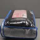 Smoofy Fluffy Twin Comforter Sets 2 Pieces - Black Fleece Fluffy Comforter Set, Luxury Fuzzy Twin Bedding Set, Soft Warm Comforter All Season, Heavy Faux Fur Comforter with Pillow Cases