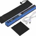 Portable Scanner, USB 2.0 Photo Scanner for Documents Pictures Pages Texts, Portable Handheld Scanner for Documents Photo Receipt, JPG/PDF Format Selection, UP to 900 DPI(Blue)