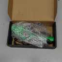 Cardboard Cutter, Rechargeable Cordless Electric Scissors, 4V Upgrade Motor Electric Box Cutter with 2 Blades, Safety Lock & LED Light, Powerful Cutting for Cardboard Box, Plastic, Leather (Green)