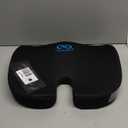 Everlasting Comfort Doctor Recommended Memory Foam Seat Cushion for Office Chairs & Car - Ergonomic Office Desk Accessories - Cushions for Tailbone Pain Relief, Sciatica (Black Upgraded, Large)