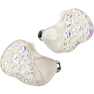 Linsoul THIEAUDIO Hype 4 2DD+4BA in Ear Monitor, HiFi IEM Earphones with Tonal Balance, Latest Sonion Driver, Detachable Silver-Plated OCC Cable for Audiophile Musician Professionals (White) (0.78 2pin)