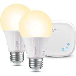 Sengled Smart Light Bulb Starter Kit, Smart Bulbs That is Compatible with Google Home, 2700K Soft White Light Bulbs, A19 E26 Dimmable Bulbs 800LM, 9 (60W Equivalent), 2 Bulbs with Hub