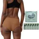 Women's Disposable Seamless Underwear Soft Stretch Briefs Invisible Panties for Travel Hospital Stays 6 Pack (M)
