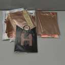 Rose Gold Birthday Decorations - Black & Rose Gold Balloons, Happy Birthday Banner, Sash, Cake Topper, Fringe Curtain & Foil Balloons for Girls' Party Supplies