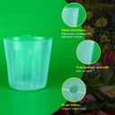 MIAHART 40 Pack Plant Nursery Pots Plastic Planter with Drainage Hole Gardening Pot Planting Containers, Starter Seed Starter Trays for Seedling with 40 Pcs Plant Labels