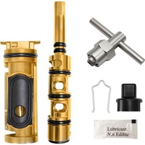 Brass Replacement Cartridge for Moen 1222, Compatible with One Handle Faucets, with Removal Tool