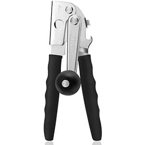 Commercial Can Opener, UHIYEE Hand Crank Can Opener Manual Heavy Duty with Comfortable Extra-long Handles, Oversized Knob, Large Handheld Can Open Easy for Big Cans, Black Commercial Can Opener, UHIYEE Hand Crank Can Opener Manual Heavy Duty with Comfortable Extra-long Handles, Oversized Knob, Large Handheld Can Open Easy for Big Cans, Black