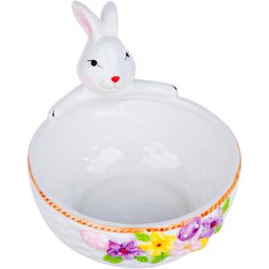 Adorable Easter Ceramic Candy Dish - Easter Bunny Candy Bowl, Dishwasher and Microwave Safe