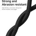 Hagibis USB4 Cable, 1ft Phone Lanyard Cable, 80Gpbs 240W 8K@60Hz Portable USB C to Type-C Wrist Lanyard for iPhone 17 16 15 Pro Max, iPad Pro, Thunderbolt 5/4/3, External SSD (Grey-30cm)