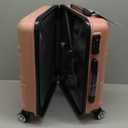 Kono 20'' Carry on Luggage with Spinner Wheel TSA Lock, Lightweight PC+ABS Hardside Luggage Small Carry on Suitcase Nude