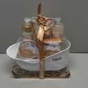 Gift Baskets for Women, Body & Earth Gift Set with Jasmine & Honey Scent Includes Bubble Bath, Hand Cream, Holiday Gift Baskets, Bath and Body Gift Sets for Women, Happy New Year Gifts BB 06/2028