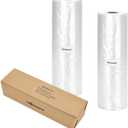 Immuson Food Storage Bag, 12 x 20 Plastic Produce Bag on a Roll, 2 Rolls Fruits, Vegetable, Bread, Food Storage Clear Bag, 350 Per Roll,700 Bags