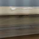 HOMCOM Shoe Bench with Padded Seat Cushion and 2 Flip-Drawers, Entryway Bench Holds up to 529lb, Shoe Cabinet, 40.9x10.2x18.7 Inches, White