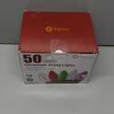 C9 Christmas Lights Outdoor, 50 FT 50 LED Vintage Warm White C9 String Lights Connectable for Christmas Tree Roofline Patio Garden Backyard Holiday Party Indoor Outdoor Decoration, Green Wire