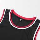 2 x YWIES Plain Basketball Jersey, Blank Team Uniform, Hip Hop Hipster Short Sleeveless Active Shirts (Black, XXL)