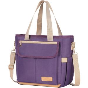 Lunch Box Lunch Bag Women, Leakproof Insulated Lunch Cooler Bag for Women, Large Lunch Tote Bags Adults(Purple,16.2L)